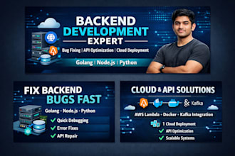 do your golang, python or node js backend development fast