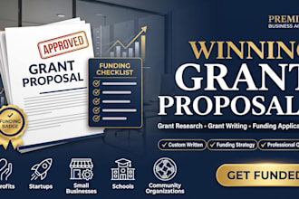write a winning grant proposal, grant research and funding application