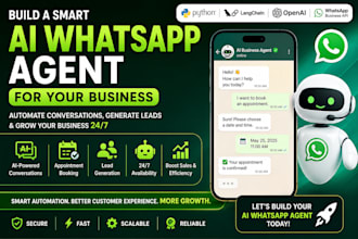 create an ai whatsapp chatbot for customer support and lead generation