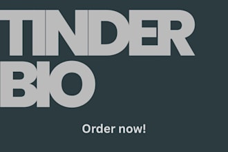 write tinder dating bio for you