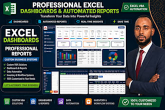 create professional excel dashboards and automated reports
