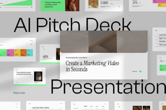 create vc ready ai pitch deck slide and startup investor presentation
