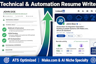 do tech resume writing and linkedin profile optimization