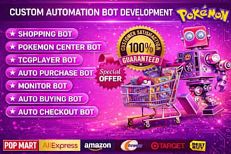 lazada bot,pokémon bot,shopping bot,auto buying bot,auto best buying bot