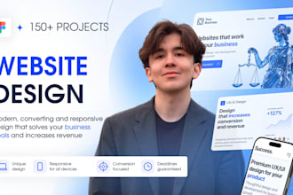 design a conversion focused website UI UX in figma
