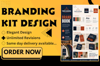 design branding kit corporate brand visual identity ecommerce brand book design