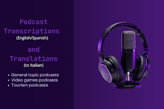 transcribe and translate your podcast