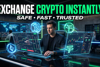 exchange fiat to crypto, usdt, btc, eth fast and securely