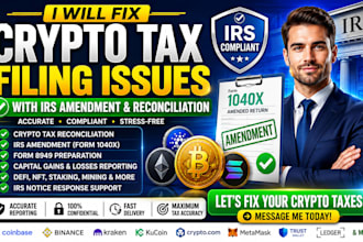 fix crypto tax filing issues with irs amendment and reconciliation