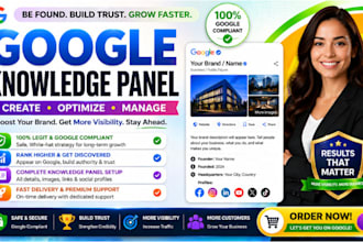 create a google knowledge panel for any personality