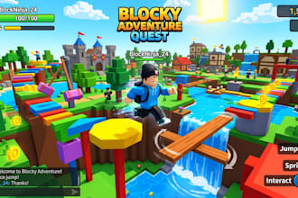 build full game creation, roblox game, map building, animation, roblox scripter