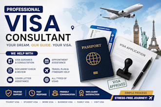 assist in tourist, student and work visa process