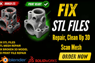 repair and optimize stl files for perfect 3d printing with a clean mesh 3d