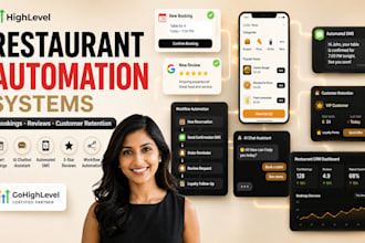 design gohighlevel automation for restaurant, food trucks and catering business