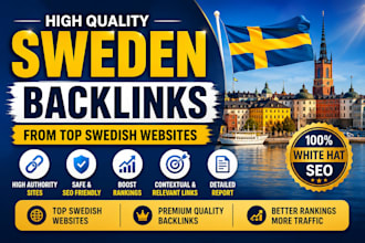 build high quality sweden backlinks on top swedish news sites