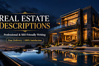 write professional real estate property descriptions and listings