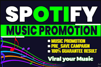 organic spotify music promotion, spotify track promotion, spotify album viral