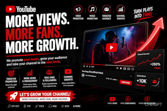 do youtube video promotion, music marketing and channel growth