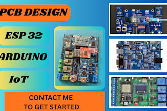 design esp32 arduino iot and sensor project pcb with schematic and enclosure