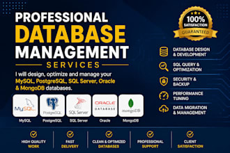 design and manage your mysql or mongodb database