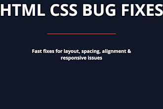 fix HTML CSS bugs and responsive issues