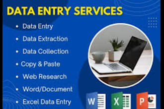 pdf to excel or word data entry