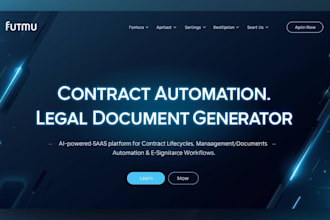 build contract automation and legal document generator saas workflow website
