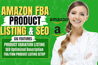 do amazon fba product listing for pl, amazon listing creation, variation listing