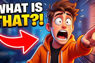 create high CTR cartoon youtube thumbnails