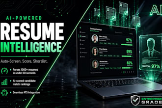 build ai resume parser to auto screen and score candidate for recruitment agency