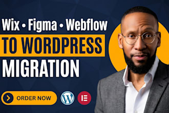 migrate convert clone update joomla wix figma psd webflow to wordpress website