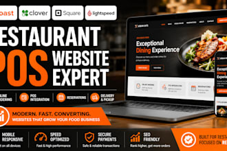 design toast pos website with square, clover and lightspeed integration