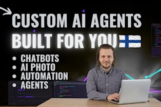 create custom ai agent, ai photo, ai chatbot, any ai bot