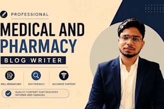 write SEO medical and pharmacy blog articles