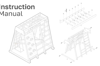 do illustrations for user manual for your product simple line art