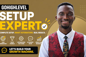 setup gohighlevel CRM automation workflow funnel go high level ghl expert