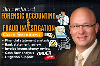 do forensic accounting, fraud detection, financial audit, litigation, forgery