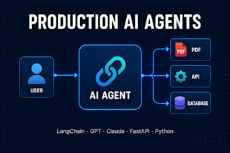 build production ai agents and backend with langchain and python