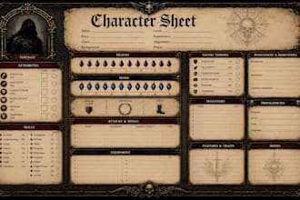 design dark fantasy tarot cards, custom tcg and board game card illustrations