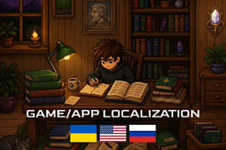 translate and localize games, apps, or websites