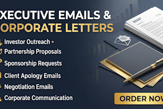 write executive business emails and corporate letters