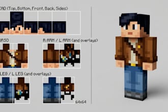 create custom minecraft skin mc skin maker minecraft character skin HD skin