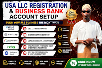 create USA bank for llc owner setup wise mercury payoneer llc formation