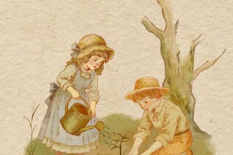 design a vintage style for book, wall frame and anything