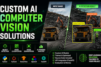 develop a custom computer vision ai model for your project
