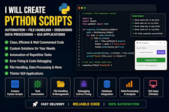 create python scripts for automation and file handling