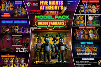 model, rig and port custom tf2 characters, gmod player, fnaf source engine, cs2