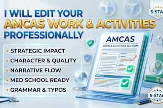 professionally edit your medical school secondary application essays