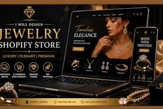 design luxury jewelry shopify store jewelry website earrings, fashion website