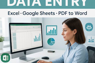 do accurate data entry,typing and virtual assistant tasks